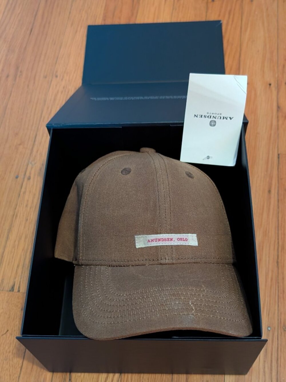 Amundsen WAXED COTTON CAP 615 Tan/Patch